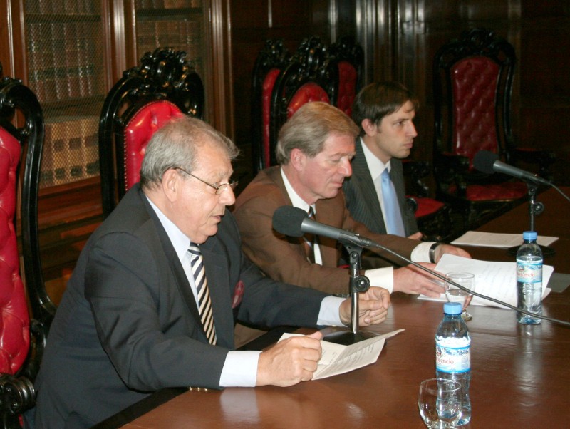 Julio B. J. Maier, Klaus Volk y Alberto Nanzer