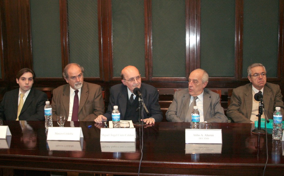 Roberto Campos, Marcos M. Crdoba, Miguel ngel Ciuro Caldani, Atilio Alterini y Rodolfo Vigo