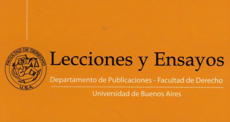 Nuevo nmero de la Revista Jurdica Lecciones y Ensayos