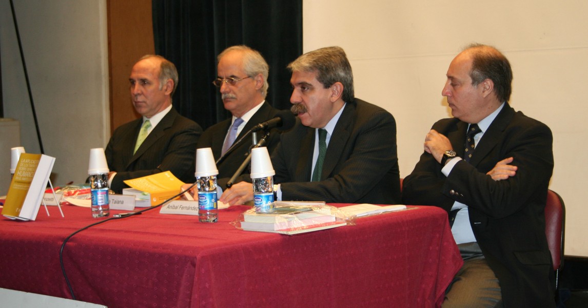 Ricardo L. Lorenzetti, Jorge Taiana, Anbal Fernndez y Vctor Abramovich