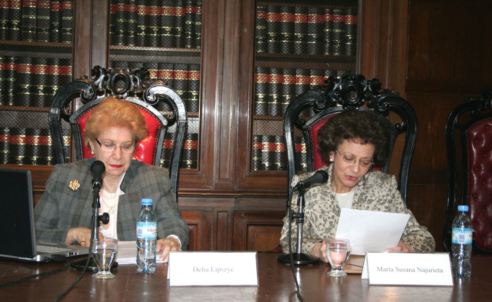 Delia Lipszyc y Mara Susana Najurieta