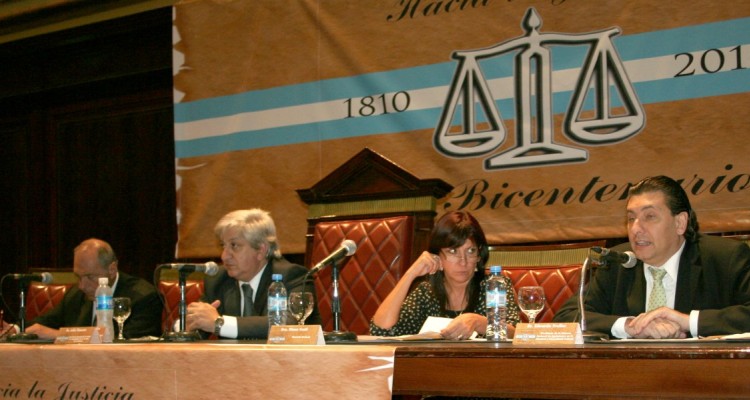 Eugenio R. Zaffaroni, Julio Piumato, Diana Conti y Eduardo Freiler