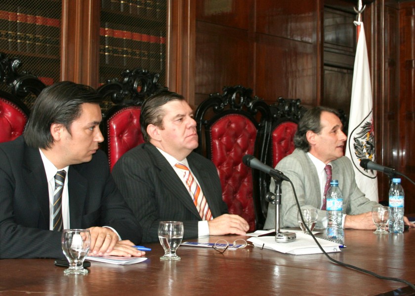 Daniel Presti, Guillermo Montenegro y Alejandro Lans