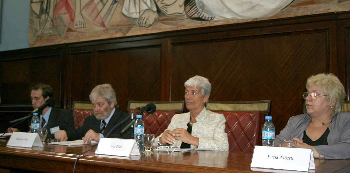 Facundo Christel, Gregorio Flax, Mnica Pinto y Luca Alberti