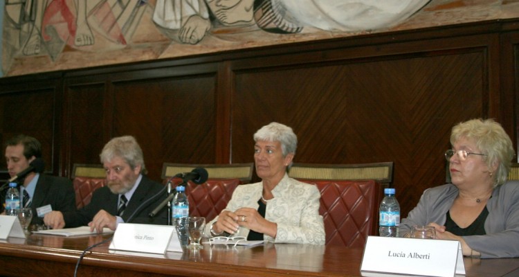 Facundo Christel, Gregorio Flax, Mnica Pinto y Luca Alberti