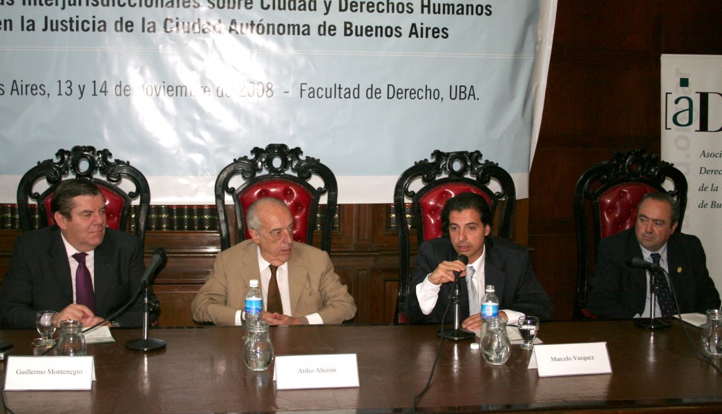 Guillermo Montenegro, Atilio A. Alterini, Marcelo Vzquez y Abel Fleming