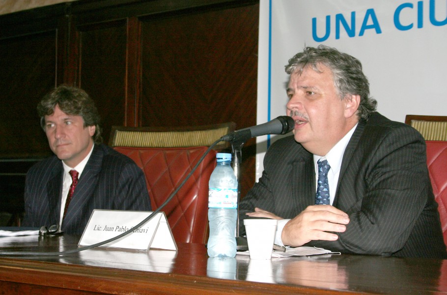 Amado Boudou y Juan Pablo Schiavi