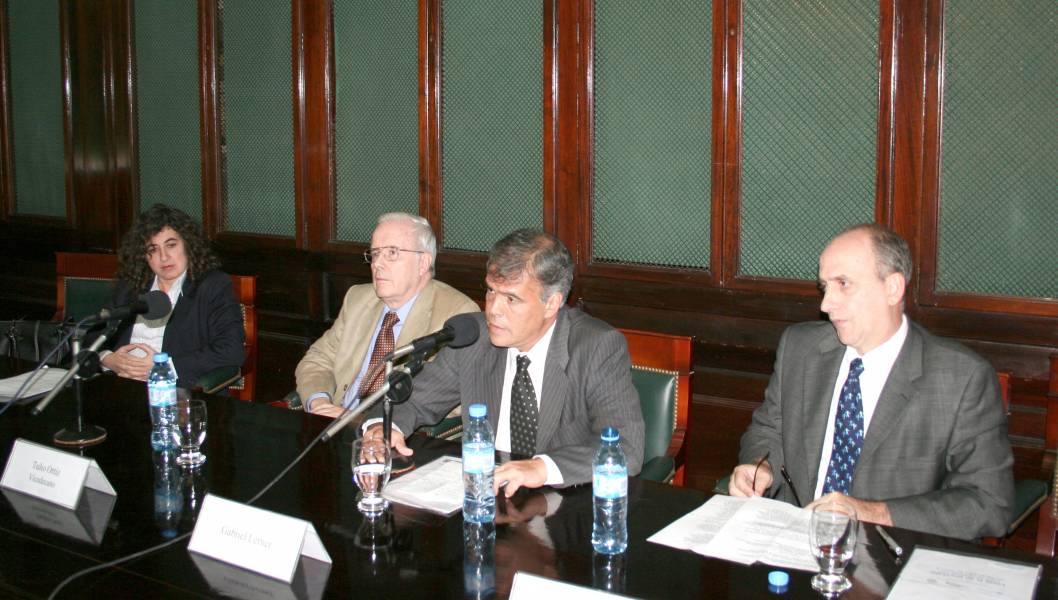 Mary Beloff, Tulio Ortiz, Gabriel Lerner y Ennio Cuffino