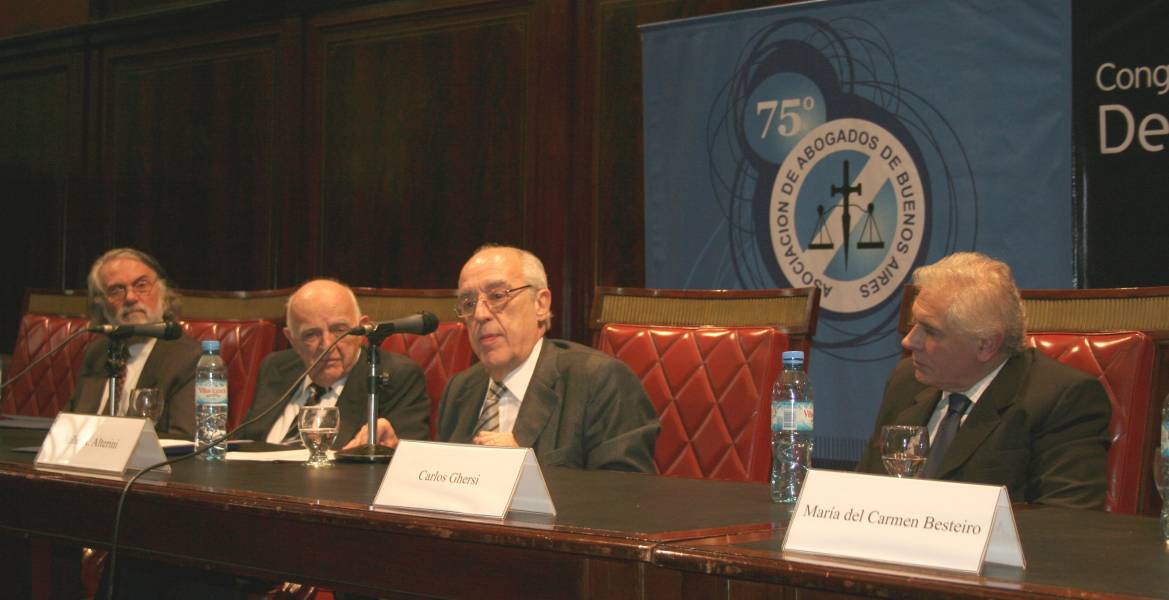 Stella Maris Martnez, Eduardo Tavani, Beinusz Szmukler, Atilio A. Alterini y Carlos Ghersi