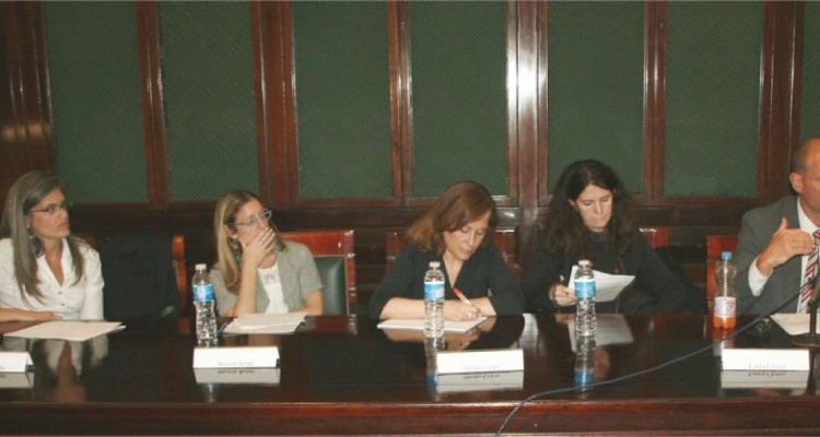 Paola Bergallo, Mariela Belski, Silvina Gvirtz, Laura Clrico y William Koski