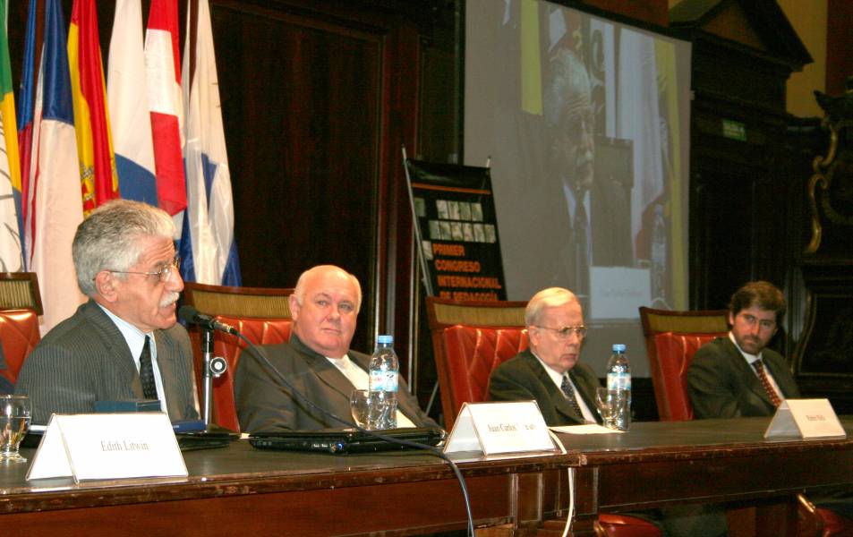 Juan Carlos Tedesco, Rubn Hall, Tulio Ortiz y Carlos Mas Velez