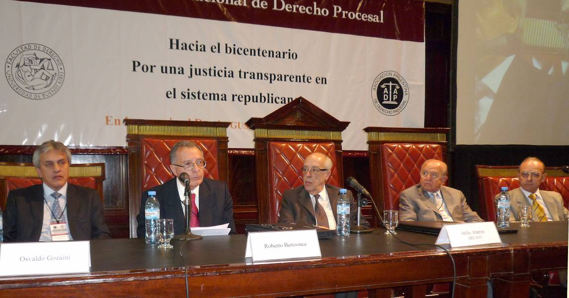 Osvaldo Gozani, Roberto Berizonce, Atilio A. Alterini, Roland Arazi y Juan Carlos Hitters