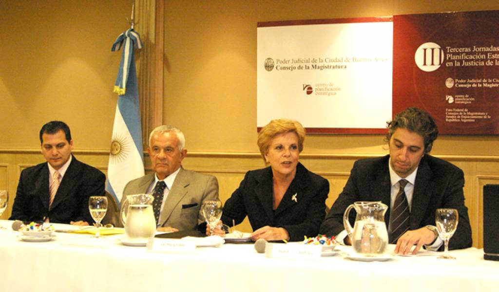 Gabriel Vega, Julio de Giovanni, Ana Mara Conde y Juan Pablo Mas Velez
