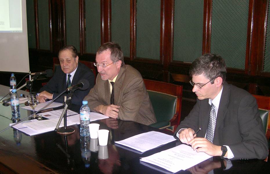 Carlos Elbert, Gerhard Werle y Guillermo Orce