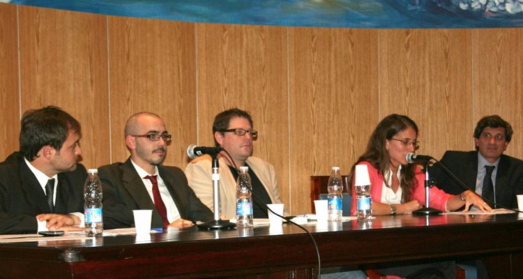 Juan Lenta, Emiliano Coradino, Jorge Sanmartino, Elizabeth Gomez Alcorta y Alejandro Alagia