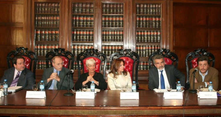 Carlos Arslanian, Eugenio R. Zaffaroni, Mnica Pinto, Mnica Cuarro, Agustn Rossi y Gastn Chillier