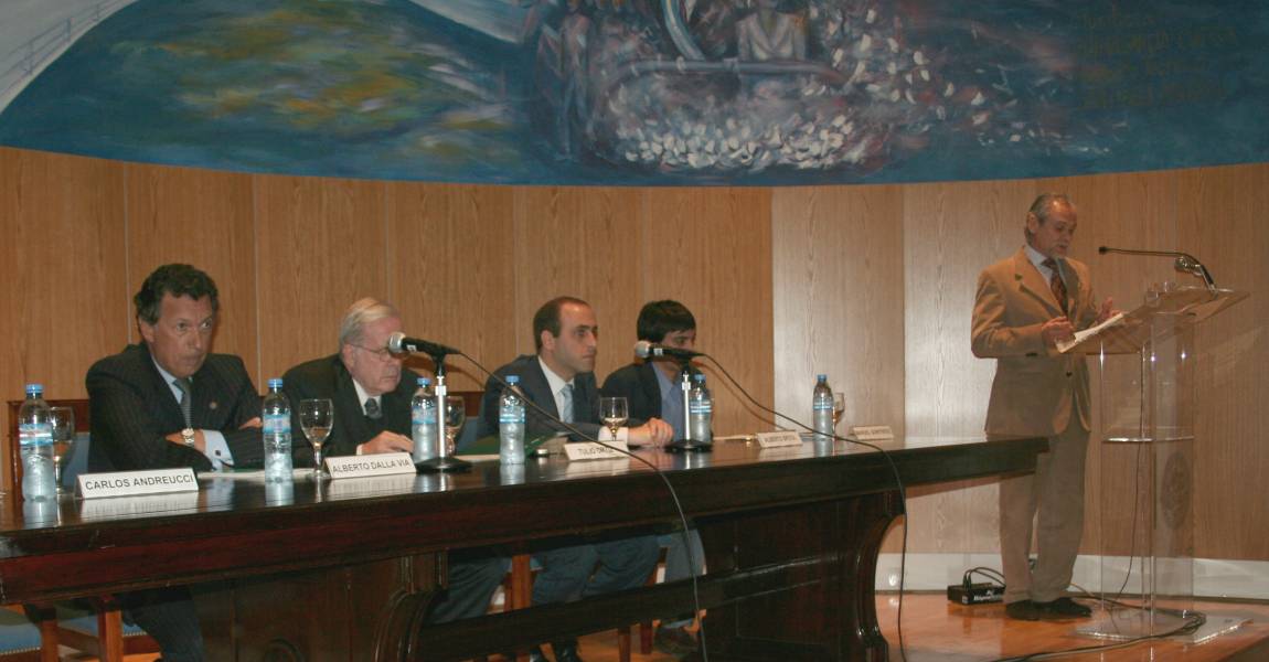 Alberto Dalla Via, Tulio Ortiz, Alberto Spota, Manuel Quinteros y Carlos Andreucci
