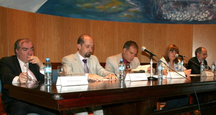 Walter Carnota, Alfredo Soto, Calogero Pizzolo, Sandra C. Negro y Umberto Celli
