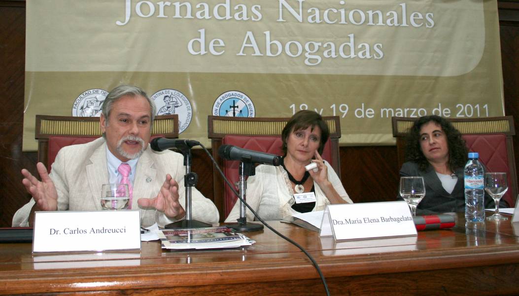 Carlos Andreucci, Mara Elena Barbagelata y Mary Beloff