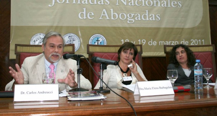 Carlos Andreucci, Mara Elena Barbagelata y Mary Beloff