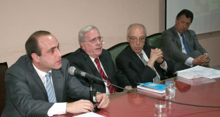 Alberto Spota (h), Tulio Ortiz, Atilio Alterini y Alberto Dalla Via