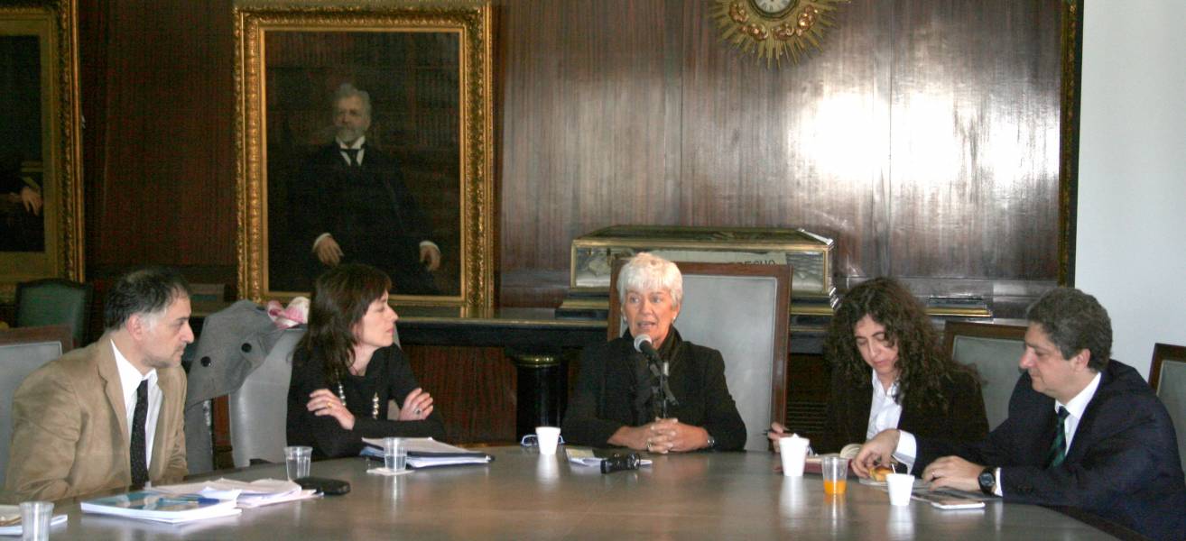 Gustavo Gamallo, Laura Pautassi, Mnica Pinto, Mary Beloff y Marcelo Alegre