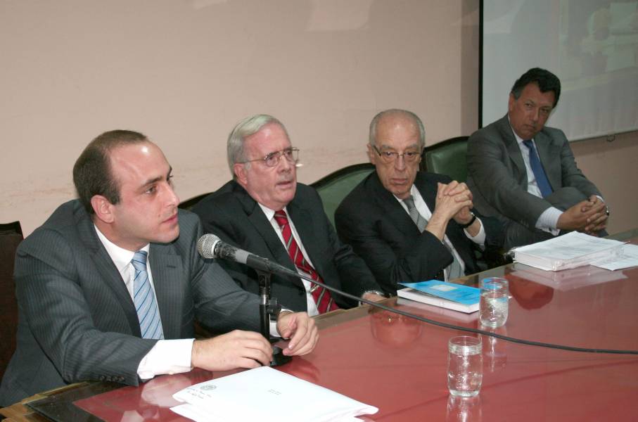 Alberto Spota (h), Tulio Ortiz, Atilio Alterini y Alberto Dalla Via