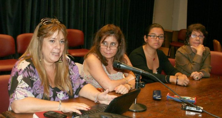 Marisa Aizenberg, Mara Susana Ciruzzi, Diana Roco Bernal Camargo y Lily Flah