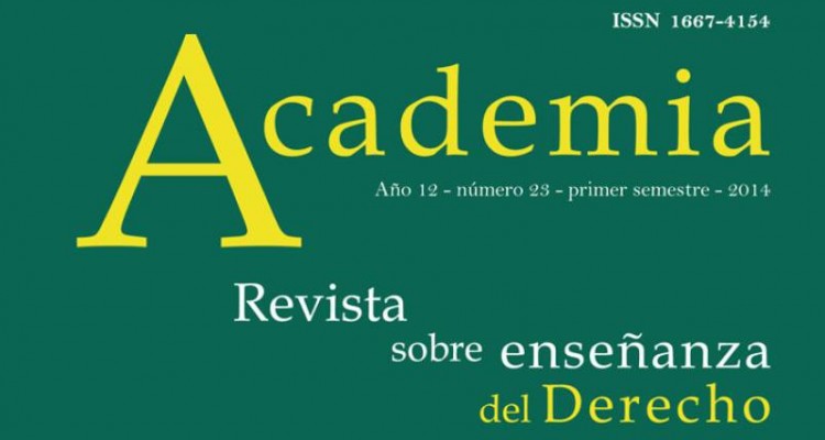 Academia. Revista sobre enseanza del Derecho. 