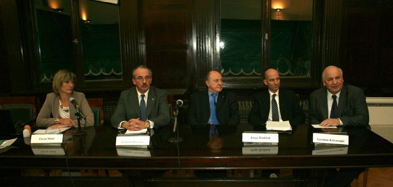 Flavia Melzi, Cristian Durrieu, Jorge Haddad, Germán Krivocapich y Jorge H. Damarco