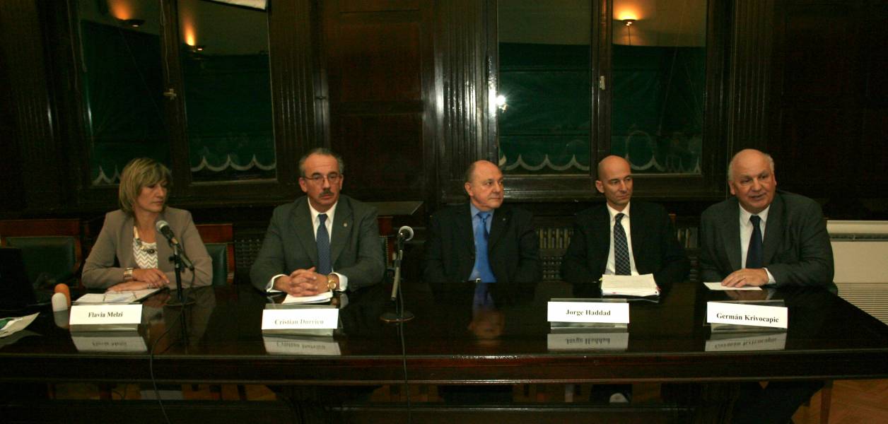 Flavia Melzi, Cristian Durrieu, Jorge Haddad, Germn Krivocapich y Jorge H. Damarco