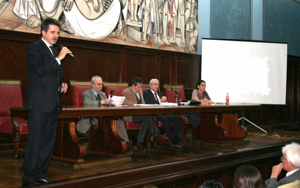 Juan Pablo Alonso, Eduardo Barbarosch, Renato Rabbi Baldi, Rolando Chirico y Marisa Herrera