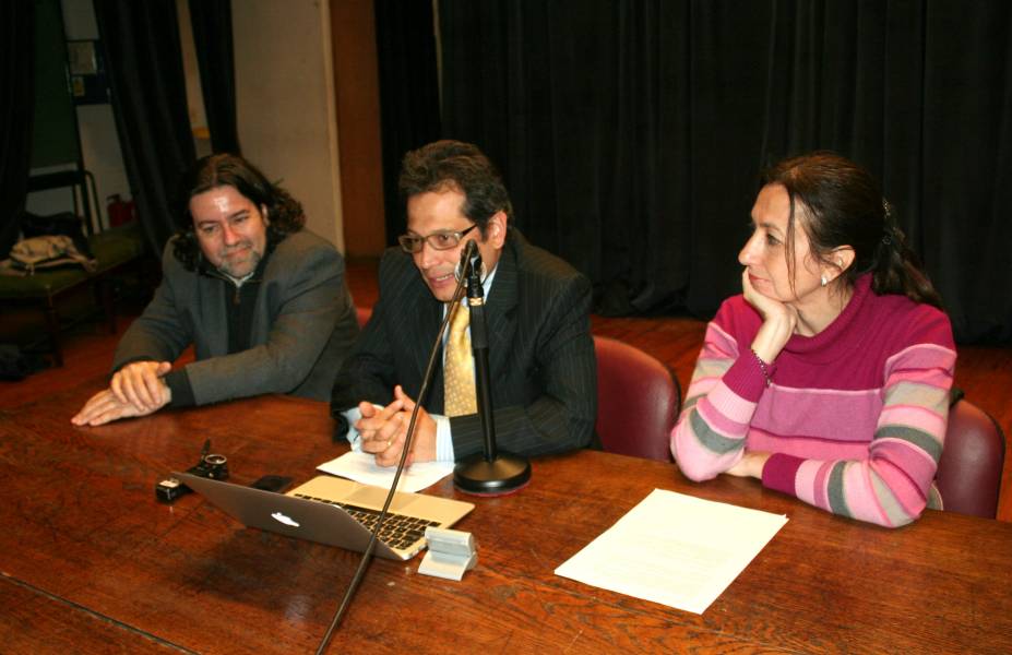Ricardo Rabinovich-Berkman, Jorge Carvajal y Andrea Gastron
