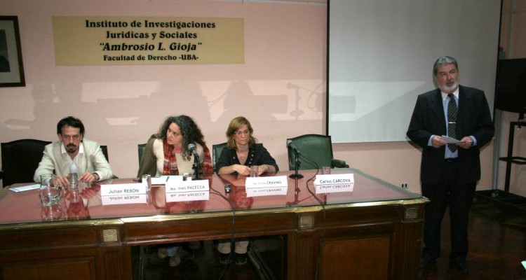 Julin Rebn, Mara Ins Pacecca, Mara Cristina Cravino y Carlos M. Crcova