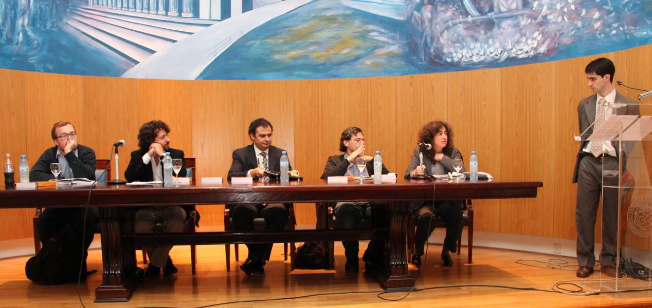 Ezequiel Monti, Emiliano Buis, Roberto Saba, Roberto Gargarella, Mary Beloff y Alejandro Coto