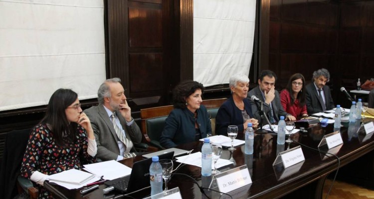 Roberta Ruiz, Martn Bhmer, Virginia Simari, Mnica Pinto, Roberto Saba, Paola Bergallo y Leandro Vergara