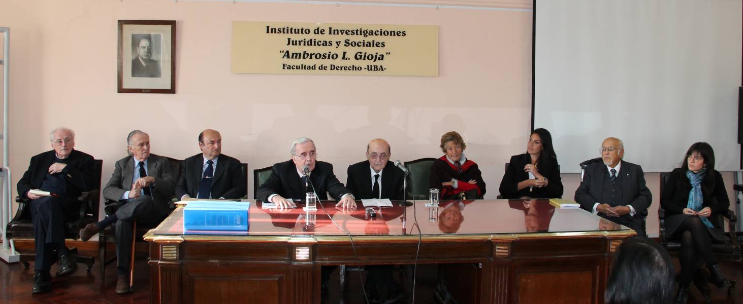 Jorge Garlan, Emilio Gibaja, Alberto David Leiva, Tulio Ortiz, Miguel ngel Ciuro Caldani, Hortensia D. T. Gutirrez Posse, Paula Suarez, Horacio Sanguinetti y Luciana B. Scotti