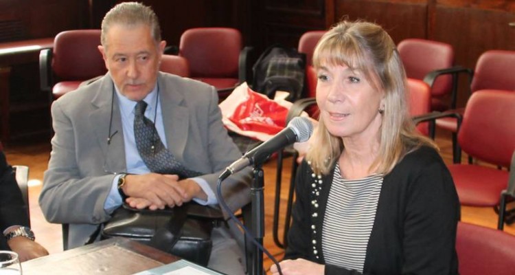 Ernesto A. Marcer y Silvia C. Nonna durante el acto de apertura de las jornadas.