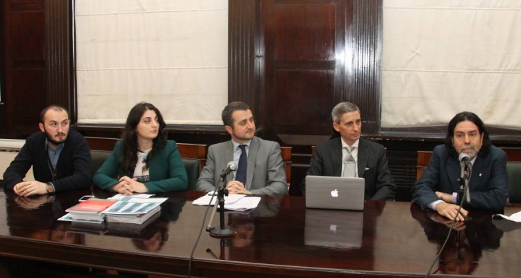 Gogi Gaprindashvili, Nino Phiphia, Guela Sekhniachvili, Luis Palma y Ricardo Rabinovich-Berkman