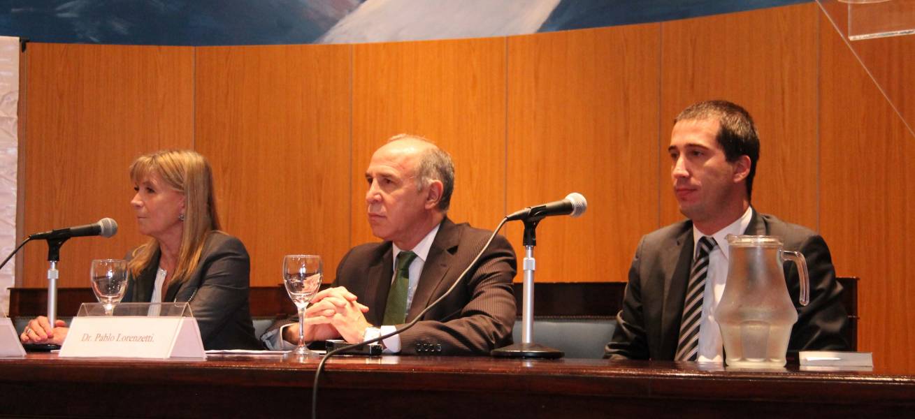 Silvia Nonna, Ricardo Lorenzetti y Pablo Lorenzetti