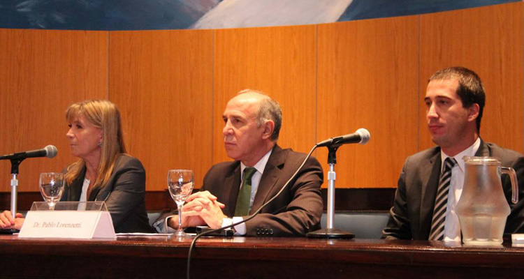 Silvia Nonna, Ricardo Lorenzetti y Pablo Lorenzetti