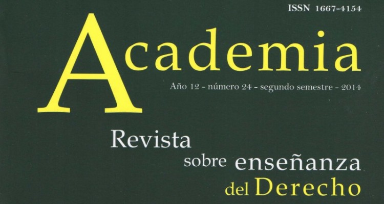 Academia. Revista sobre enseanza del Derecho N 24