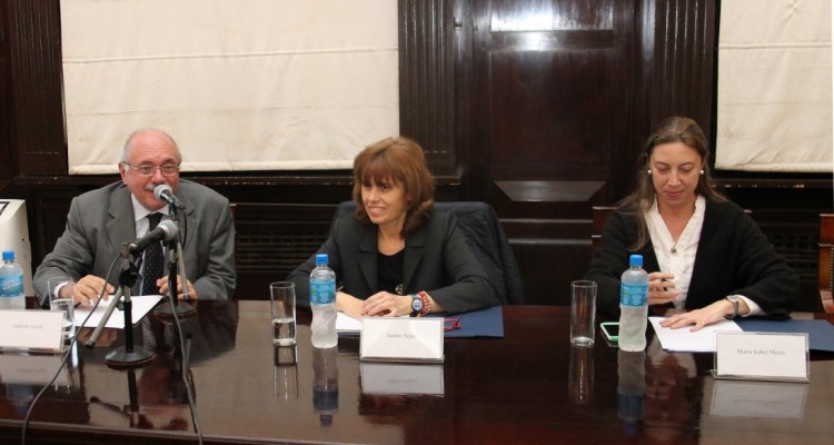 Gabriele Orcalli, Sandra Negro y Mara Isabel Morin