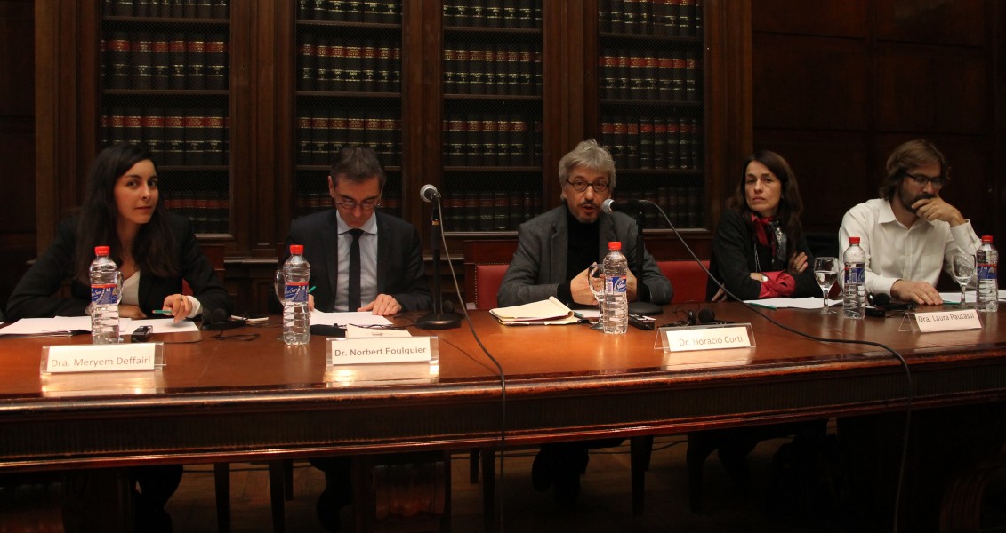 Meryem Deffairi, Norbert Foulquier, Horacio Corti, Laura Pautassi y Martn Sigal