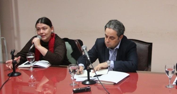 Victoria Basualdo, Guillermo Gianibelli y Enrique Guardo