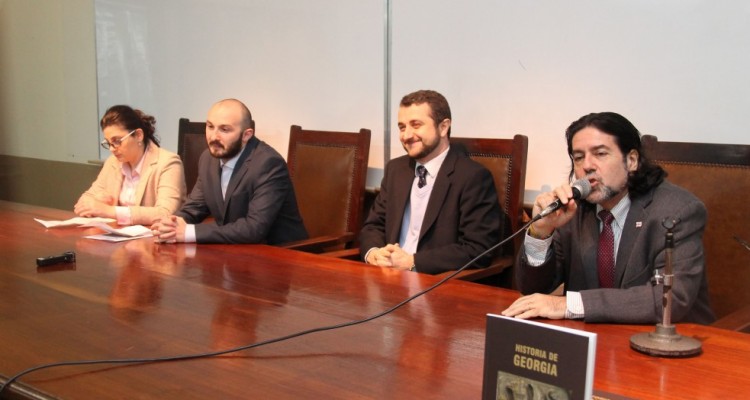 Nino Phiphia, Giorgi Gaprindashvili, Guela Sekhniachvili y Ricardo Rabinovich-Berkman