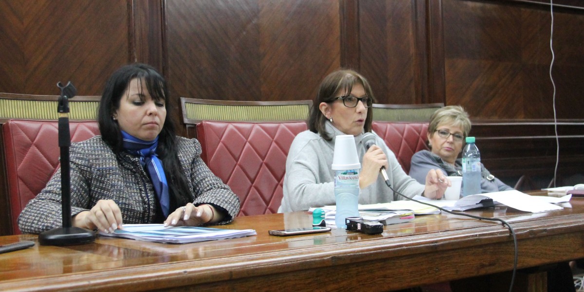 Julia Gómez, Graciela Stasevich y Elsa Rodríguez Romero