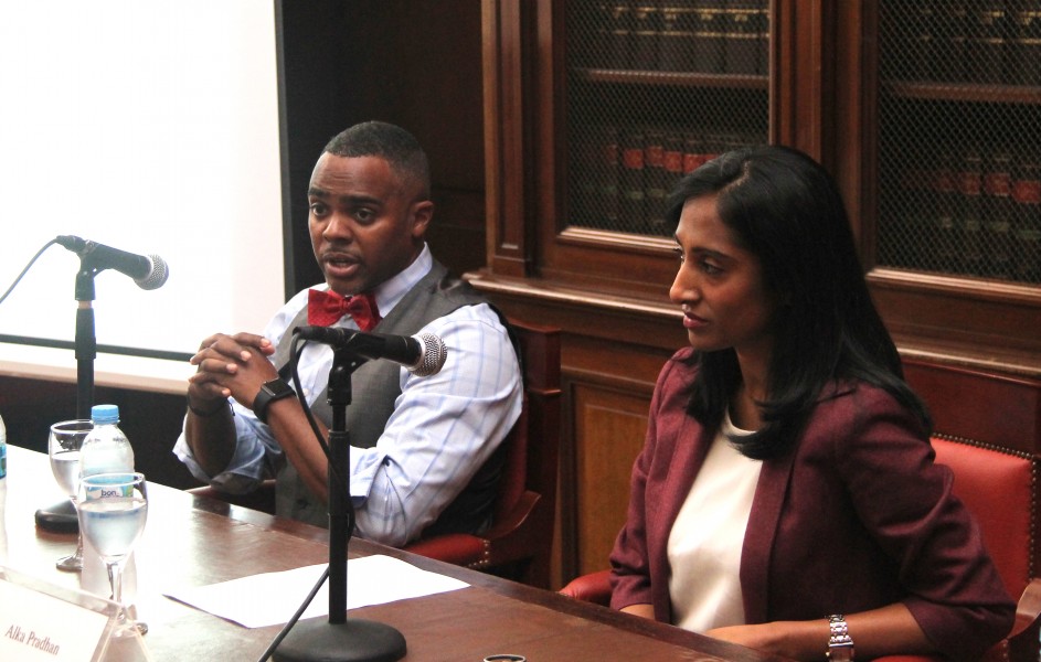 Mayor Raashid Williams y Alka Pradhan