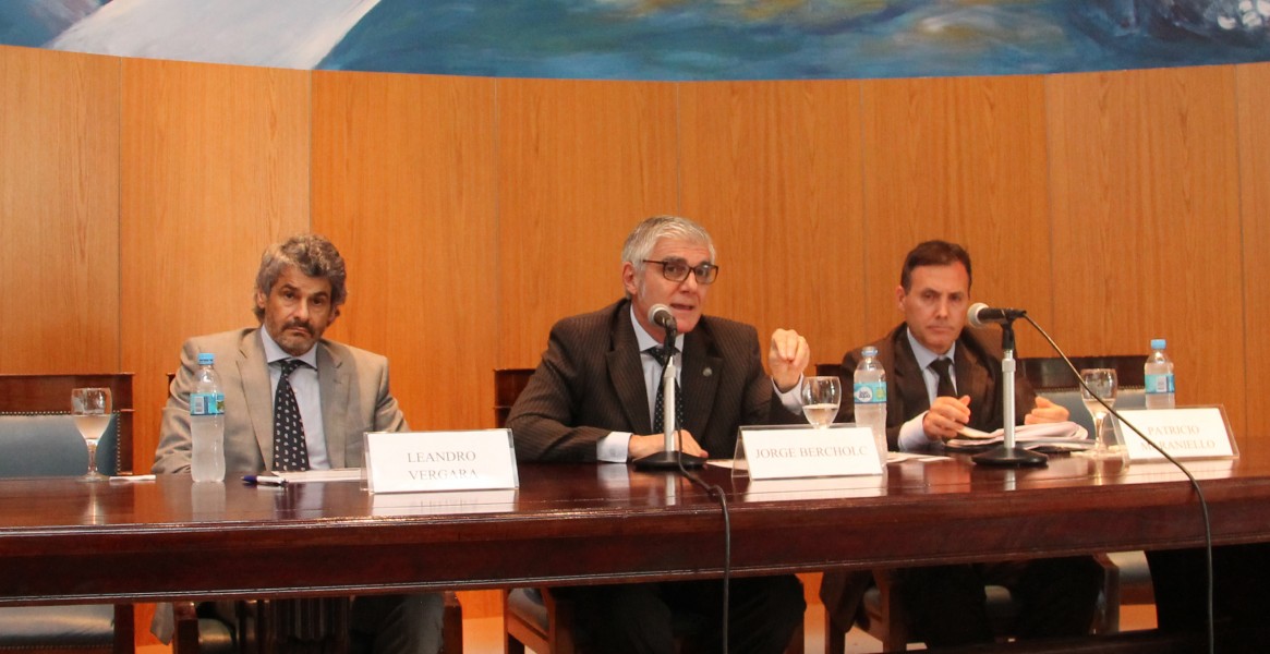 Leandro Vergara, Jorge Bercholc y Patricio Maraniello