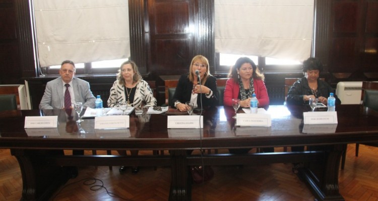 Jos Carlos Costa, Irma Adriana Garca Netto, Cristina Filippi, Carla Masi Doria y Dora Barrancos